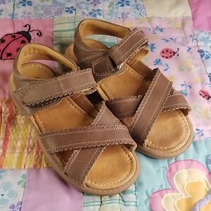 Livie & Luca Brown Leather Sandals Size 13 Originals made In Mexico